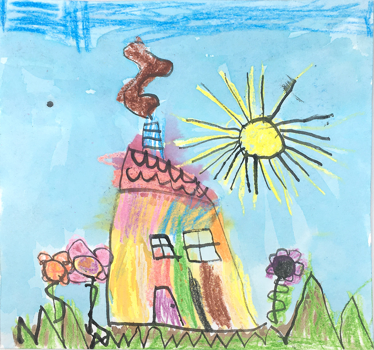 1. místo – Anna Barešová (5 let) - Dům, kde bydlím