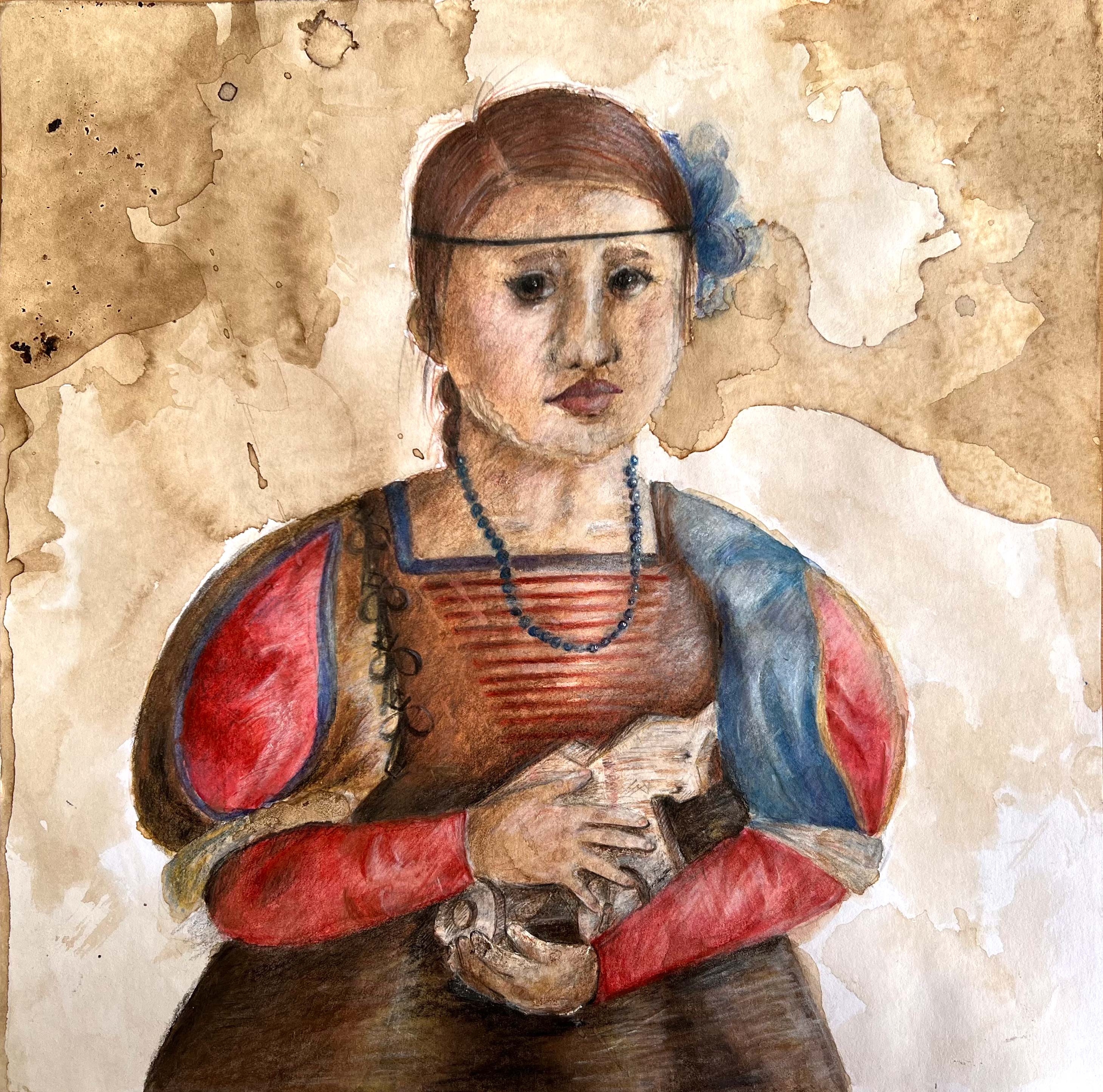 Aneta Pospíšilíková (12 let), Leonardo da Vinci - Dáma s hranostajem, ZŠ Hulín